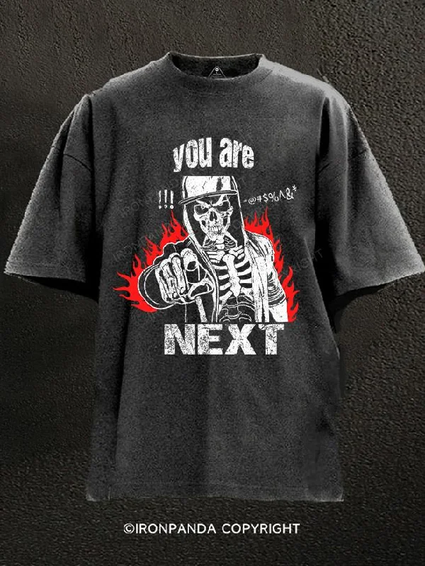 T-Shirt-Travel-you are next Washed Gym Shirt