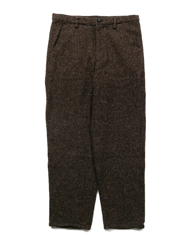 Pants-Hip-Hop-Comme des Garçons SHIRT Wool Pants Brown