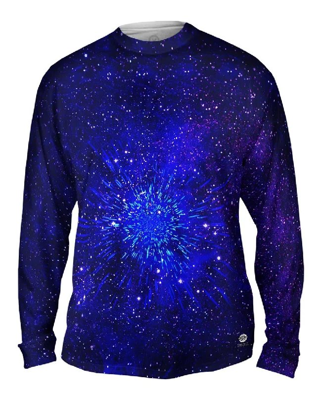 Long-Sleeve-Thermal-Pulsating Starry Universe Blue