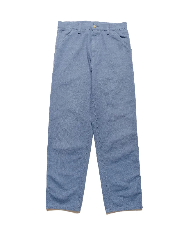 Pants-Solid-Color-Carhartt W.I.P. Single Knee Pant Bay Blue Aged Canvas