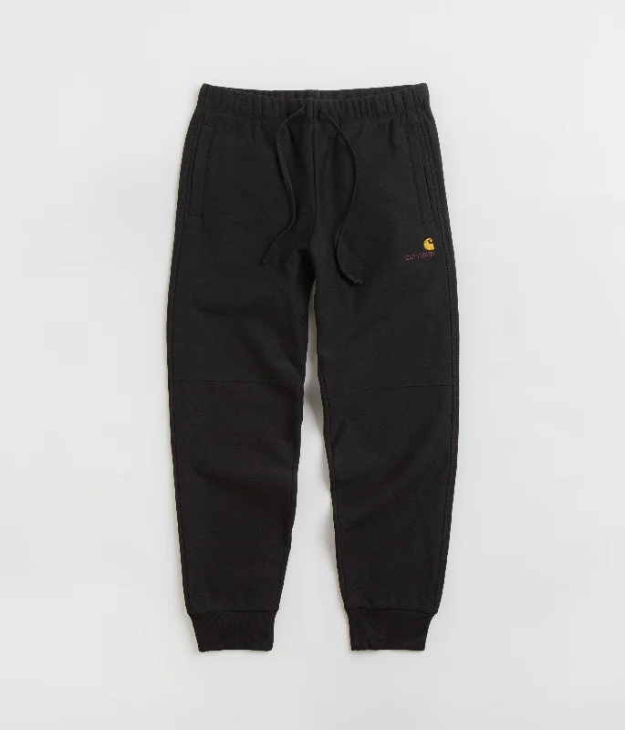 Pants-Distressed-Carhartt American Script Sweatpants - Black