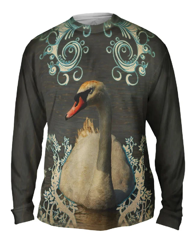 Long-Sleeve-Gym-Swirl Swan