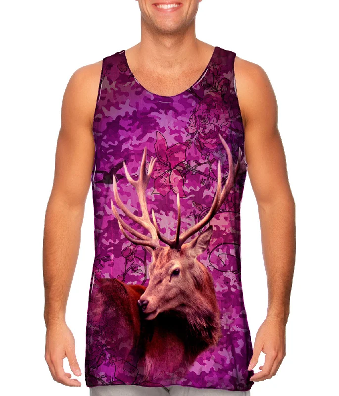 Tank-Top-Fleece-Camouflage Pink Deer