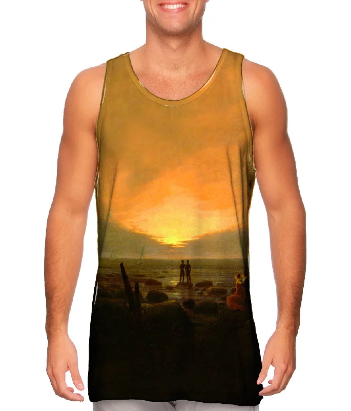 Tank-Top-Retro-Caspar David Friedrich - "Moonrise by the Sea" (1821)