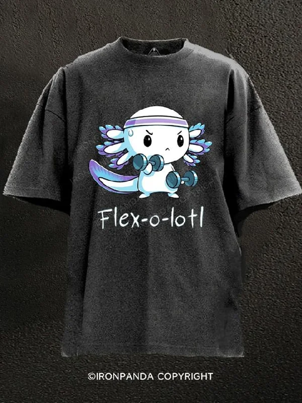 T-Shirt-Boho-flexolotl Washed Gym Shirt