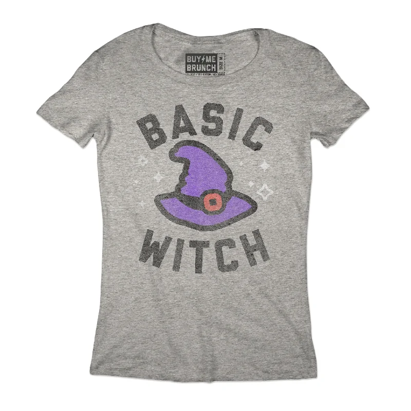 T-Shirt-Brown-Basic Witch Tee