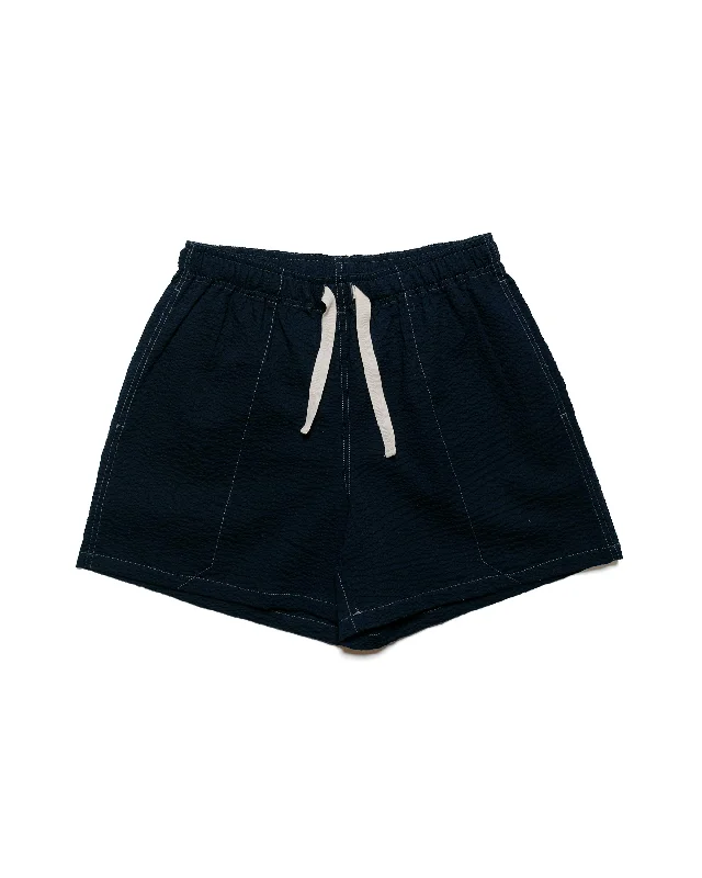 Shorts-Workwear-Howlin' Magic Shorts Navy Japanese Seersucker