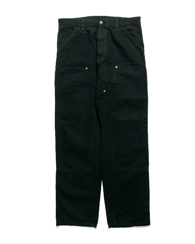 Pants-Relaxed-Fit-Carhartt W.I.P. Double Knee Pant Canvas Black Rinsed