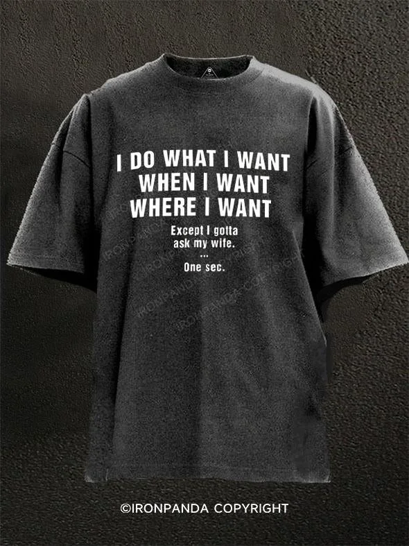 T-Shirt-Techwear-I DO WHAT I WANT WHEN I WANT WHERE I WANT  Washed Gym Shirt