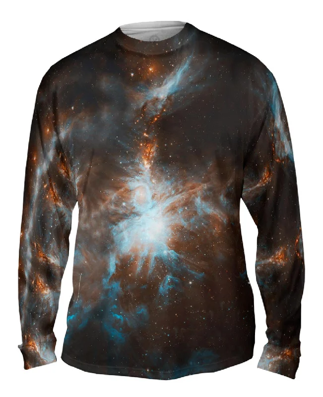 Long-Sleeve-Checked-Galaxy Spitzer Orion Space Galaxy