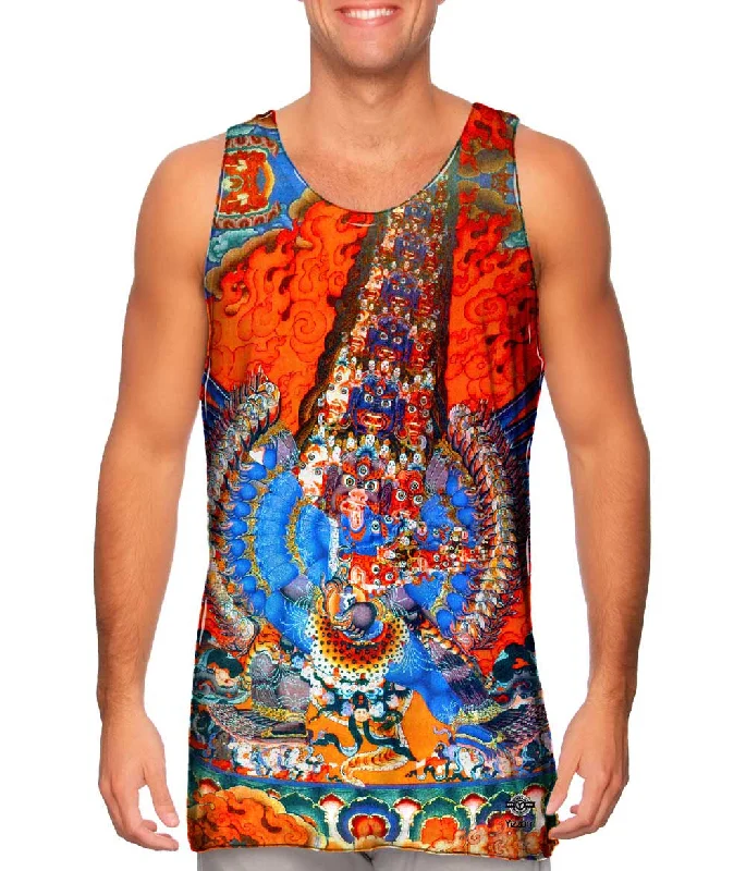 Tank-Top-Urban-Style-"Tibetan Thangka Of The Blue Tara"