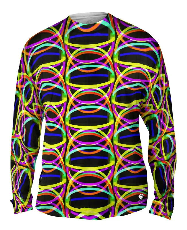 Long-Sleeve-Lightweight-Glowsticks Globe Pattern