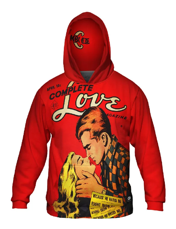 Hoodie-Khaki-Love Scandal Comic Retro