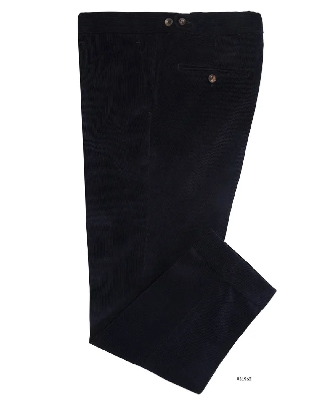 Pants-Black-Brisbane Moss DK Navy 12 Wale Corduroy