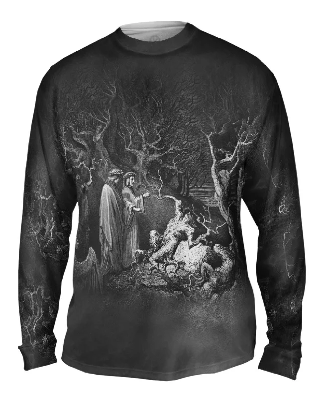 Long-Sleeve-Breathable-Gustave Dore - "The Inferno Canto 13" (1857)