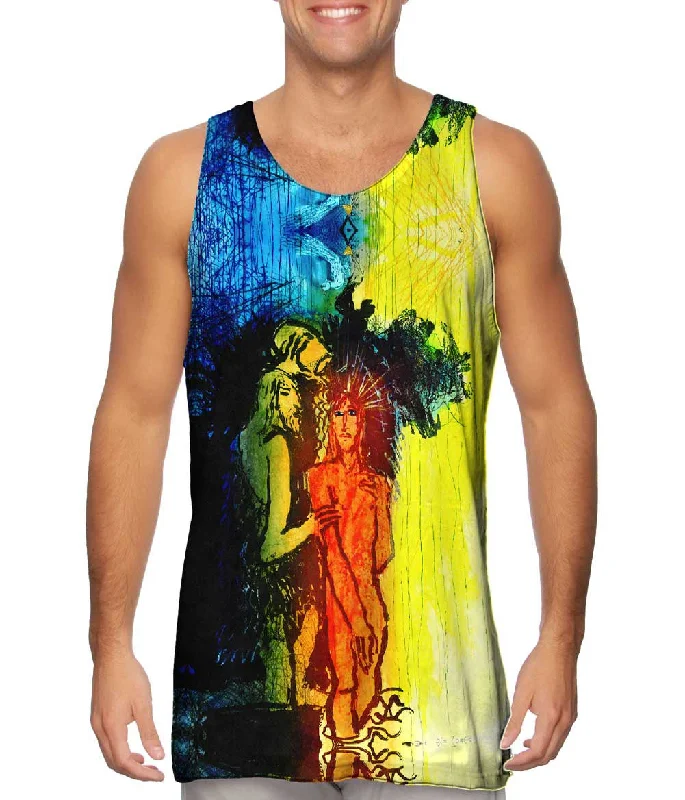 Tank-Top-Yellow-Adi Holzer - "John The Baptist Baptizes Jesus"