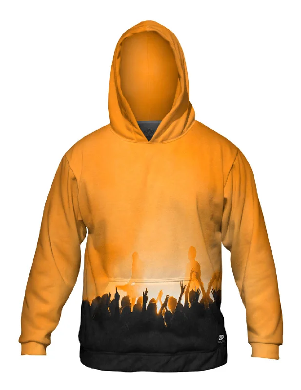 Hoodie-Vegan-Edm Music Makes The Crowd Orange