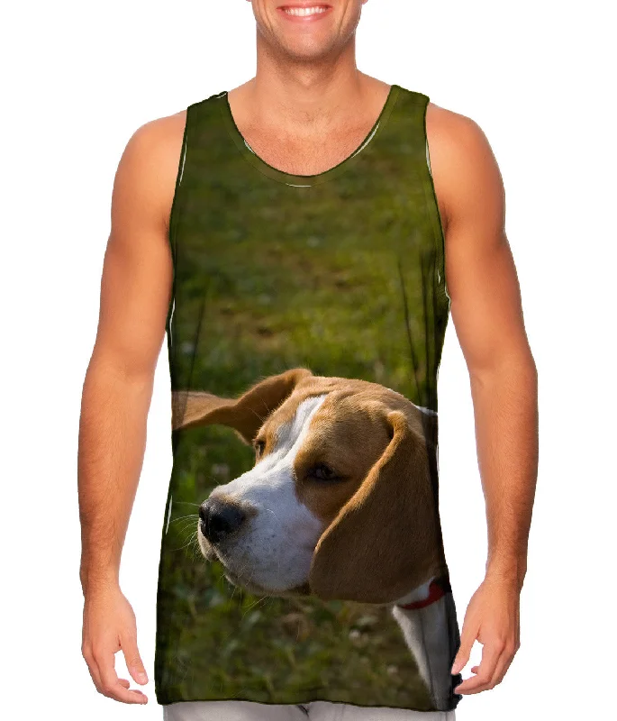 Tank-Top-Hiking-Beagle Ears Flopping