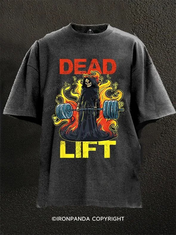 T-Shirt-Biker-Deadlift Washed Gym Shirt