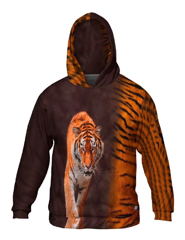 Hoodie-Quick-Dry-Tiger Half Skin