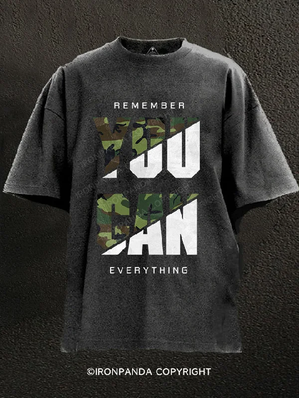 T-Shirt-Training-Remember You Can Everything Washed Gym Shirt