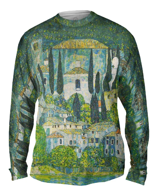 Long-Sleeve-Quick-Dry-Gustav Klimt -"Church in Cassone" (1913)