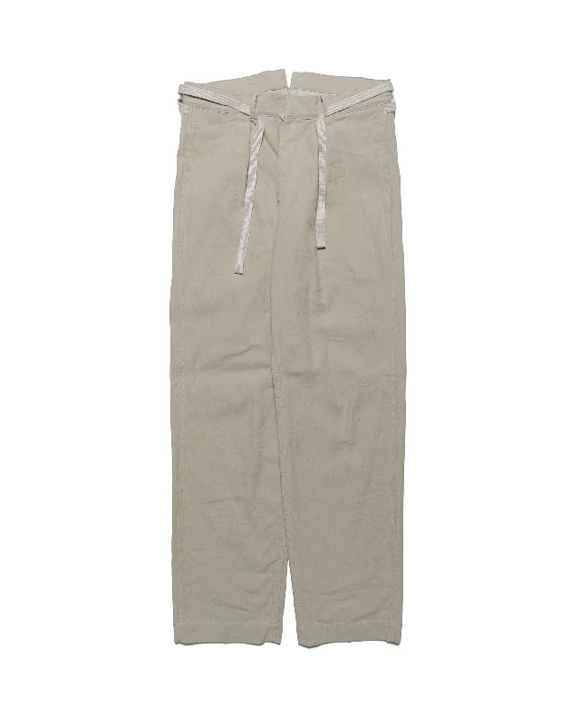 Pants-All-Season-Cohérence Alain Linen Cotton Chevron Trouser Ivory