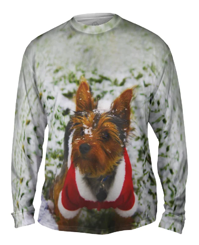 Long-Sleeve-Windproof-Merry Christmas Yorkie