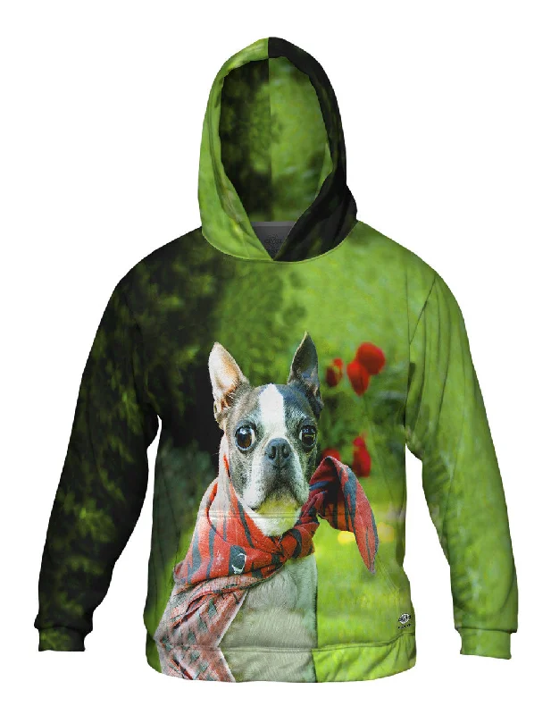 Hoodie-Oversized-Super Hero Boston Terrier