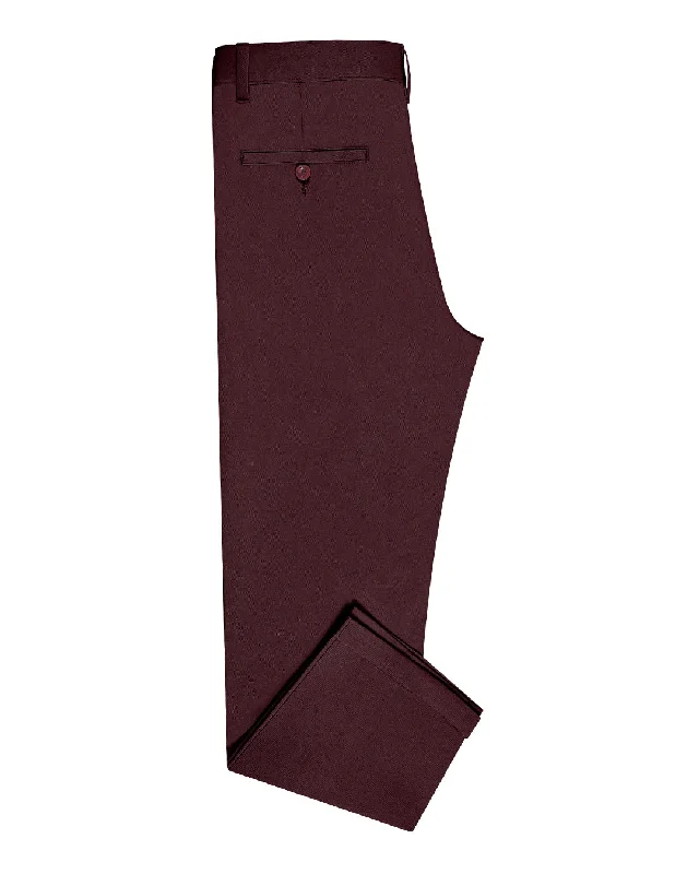 Pants-Brown-Genoa Chino Pant Plum