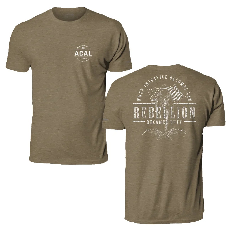 T-Shirt-Brown-Rebellion Is Duty T-Shirt