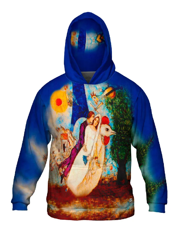 Hoodie-Regular-Fit-Marc Chagal - "The Betrothed And Eiffel Tower" (1913)