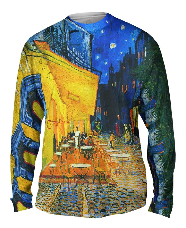 Long-Sleeve-Striped-Vincent van Gogh - "The Terrace Caf