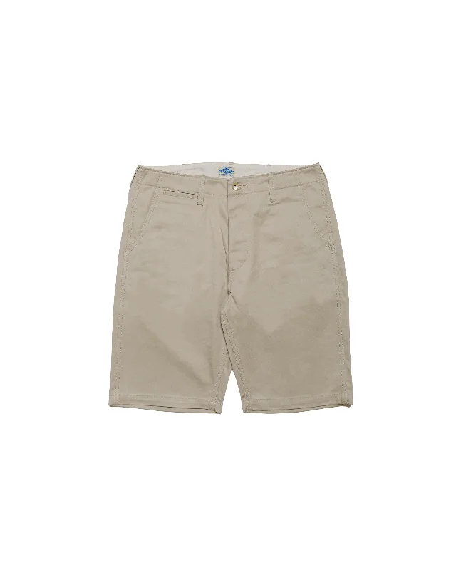 Shorts-Orange-The Real McCoy's MP20018 Joe McCoy Chino Shorts Beige