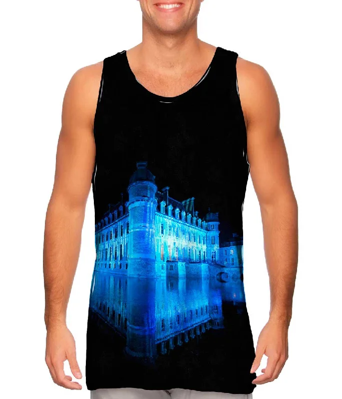 Tank-Top-Striped-Beloeil Castle In Blue