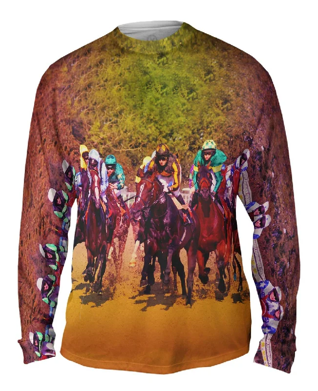 Long-Sleeve-Skateboarding-Race Horse Fight