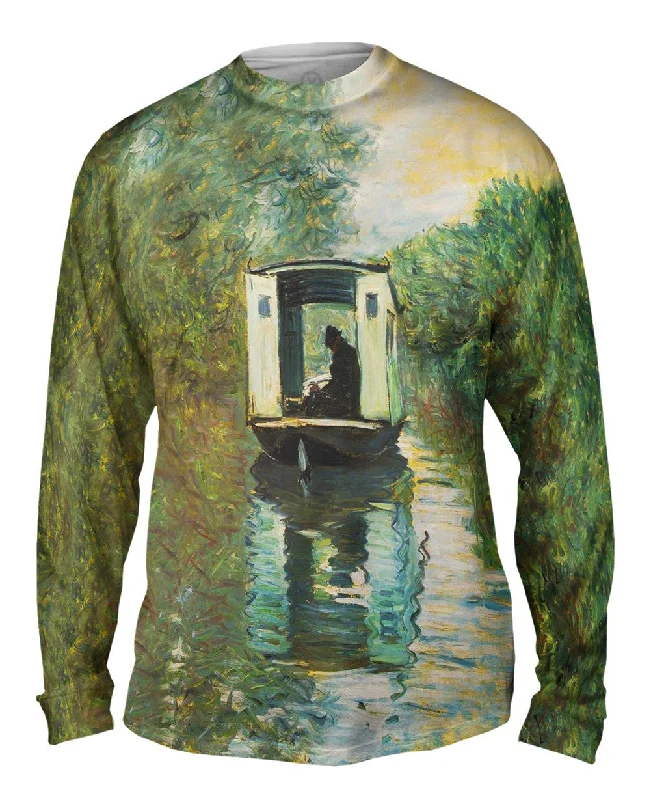 Long-Sleeve-Quick-Dry-Monet -"Le Bateau Atelier" (1876)