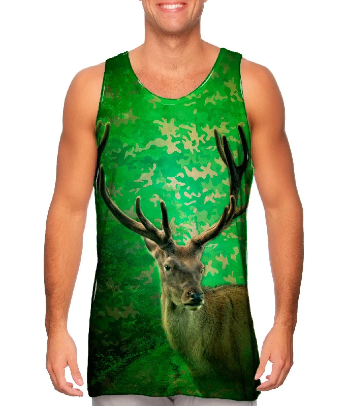 Tank-Top-Premium-Camouflage Emerald Deer