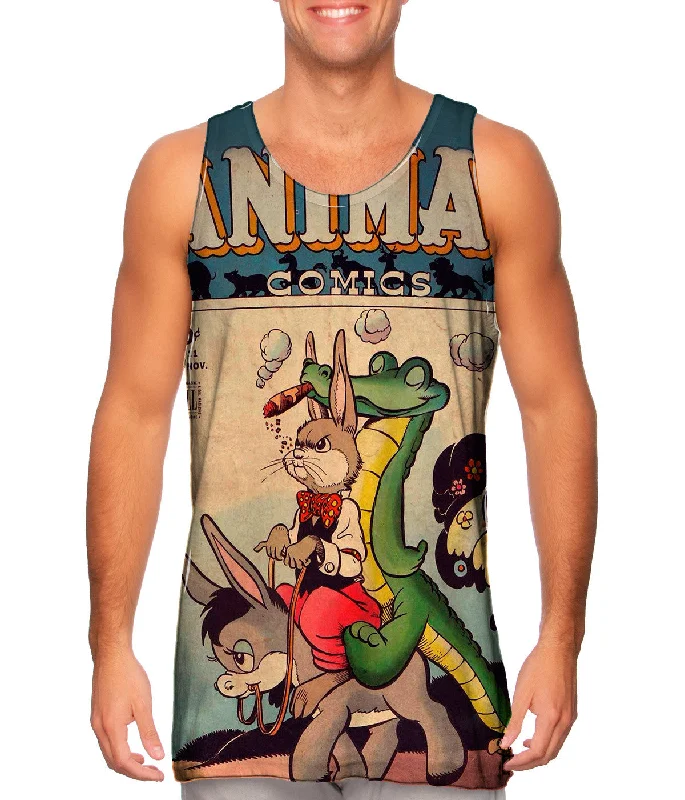 Tank-Top-Durable-Donkey Ride Comic Retro