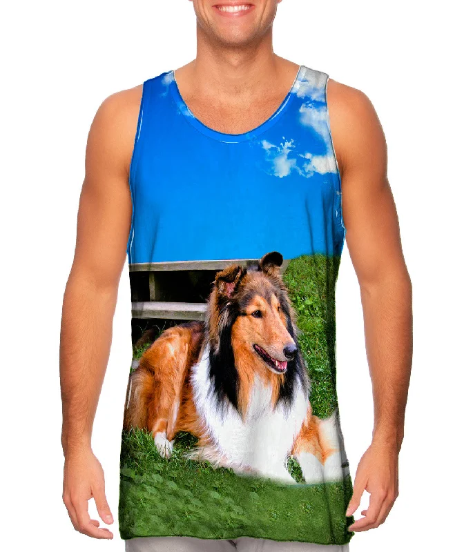 Tank-Top-Skateboarding-Blue Sky Collie