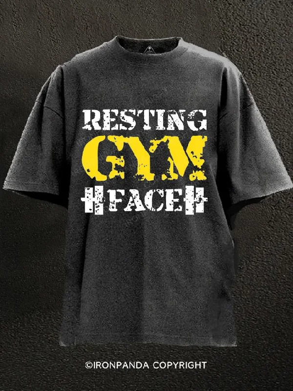 T-Shirt-Oversized-Resting GYM Face Washed Gym Shirt