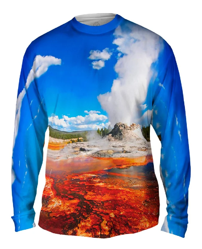 Long-Sleeve-V-Neck-Yellowstone Castle Geysir