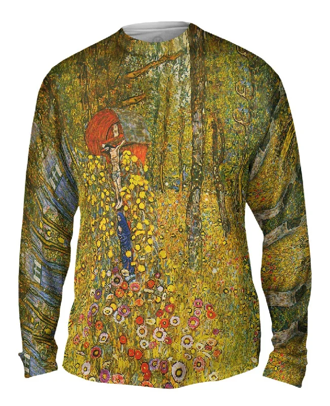 Long-Sleeve-Stretch-Gustav Klimt -"Jesus Garden" (1912)