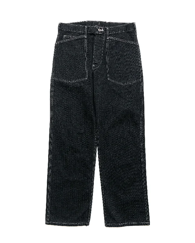 Pants-Moisture-Wicking-Post O'Alls ARMY Pants Herringbone Denim Black