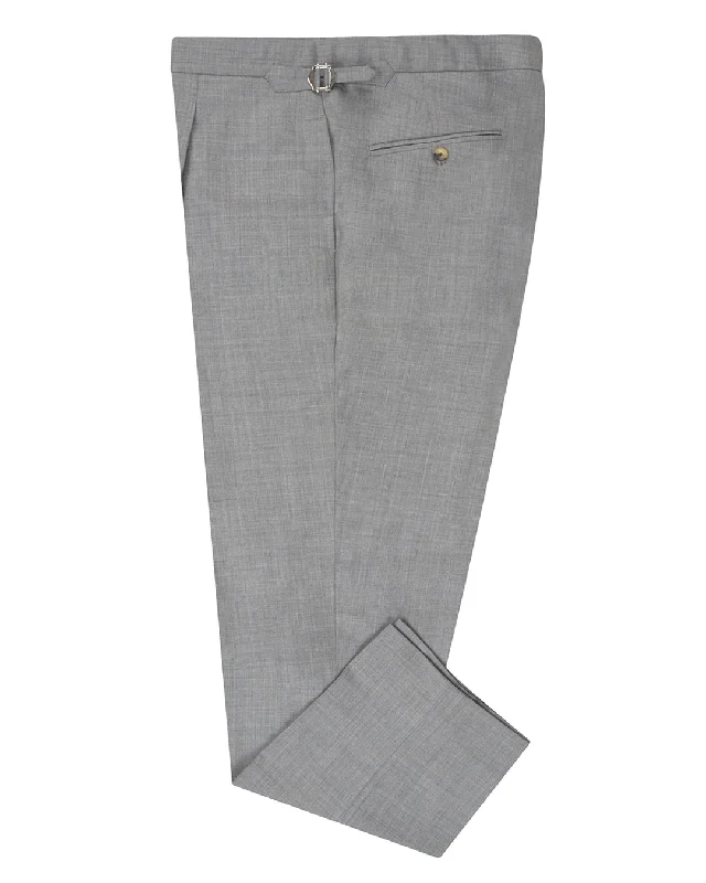 Pants-Pink-Vitale Barberis Canonico - 120s 2 Ply Summer Grey Dress Pant