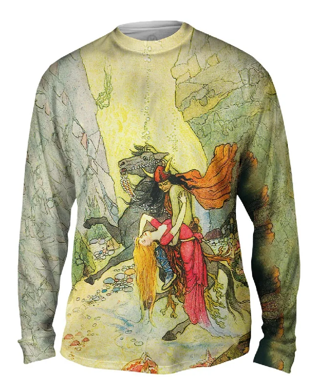 Long-Sleeve-Performance-Warwick Goble - "Viking And Damsel Pink Dress"