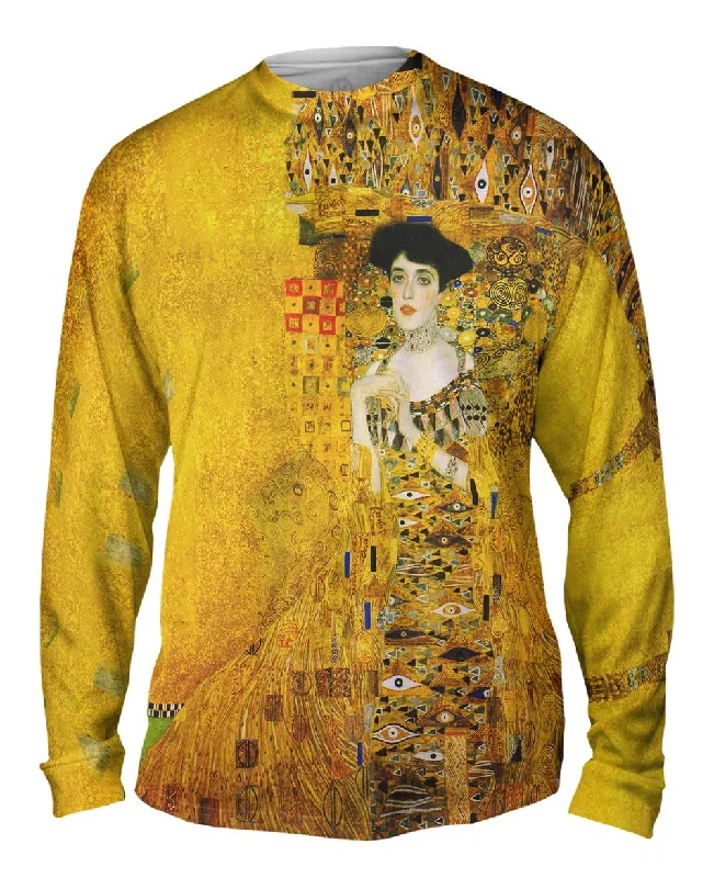 Long-Sleeve-Retro-Gustav Klimt - "Portrait of Adele Bloch-bauer" (1907)