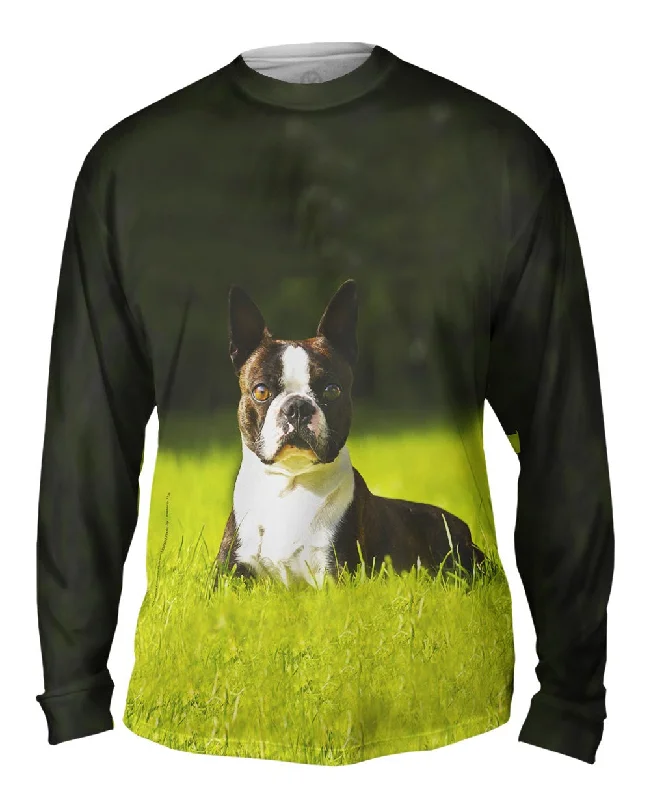 Long-Sleeve-Embroidered-Giddy Boston Terrier