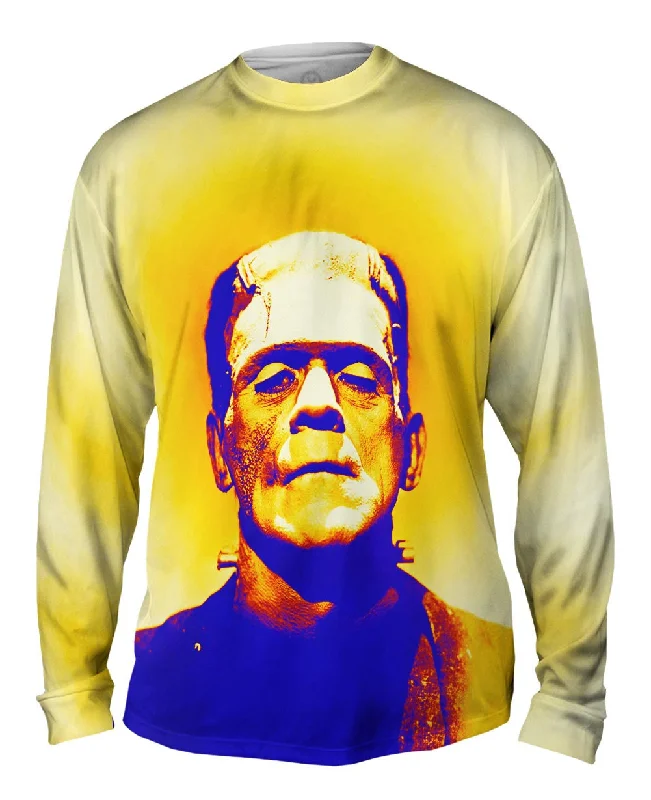 Long-Sleeve-Urban-Style-Frankensteins Monster Purple And Orange