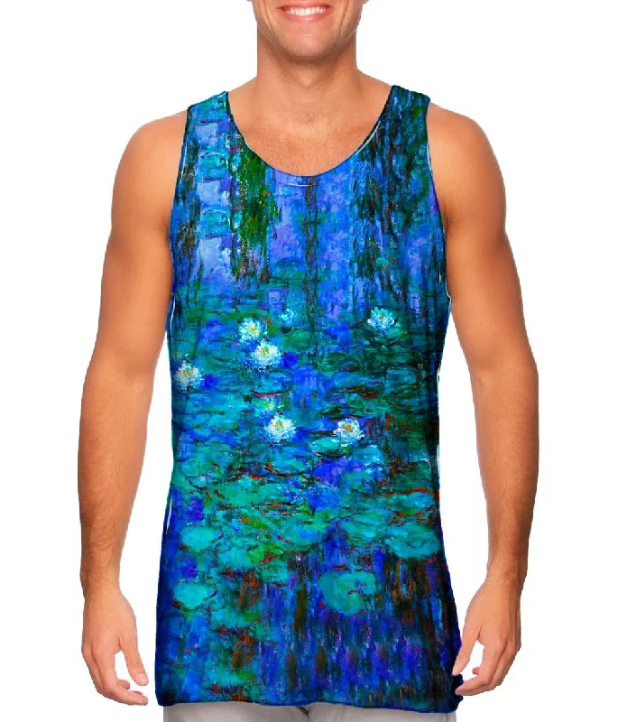 Tank-Top-Minimalist-Claude Monet - "Blue Water Lilies" (1916)